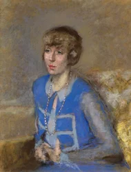 Frau in Blau, ca. 1925-35